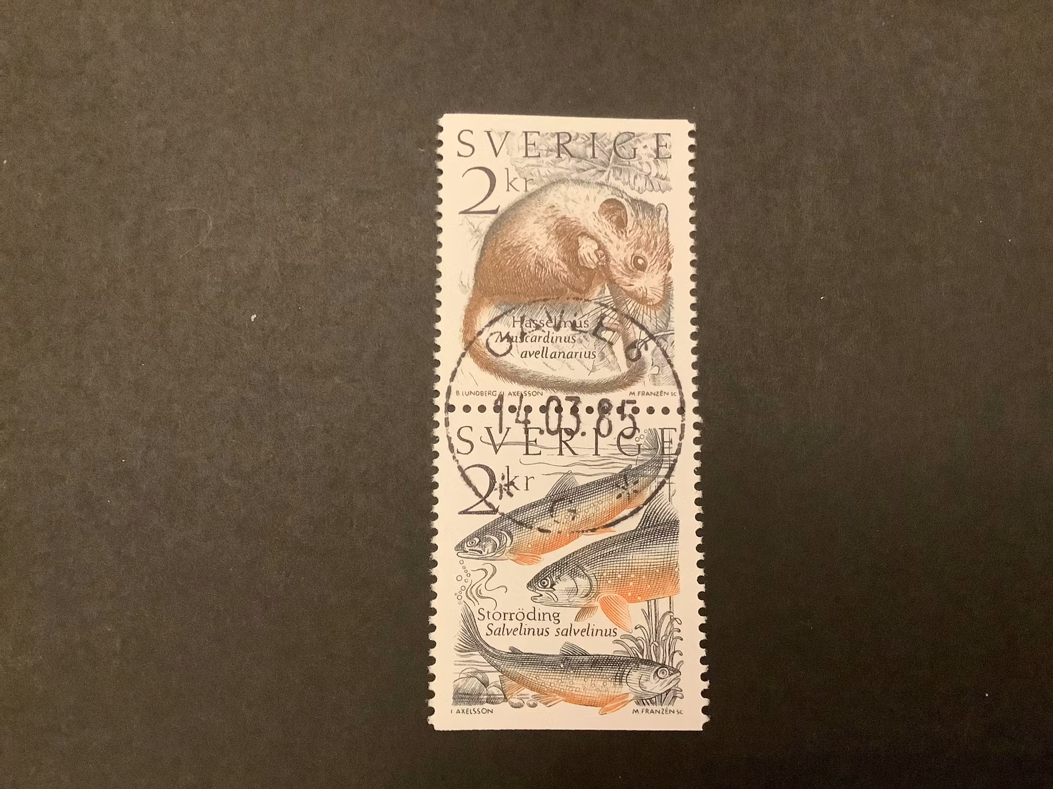 Levande natur facit nr 1340 SX lyxstämplat par GÄVLE 6