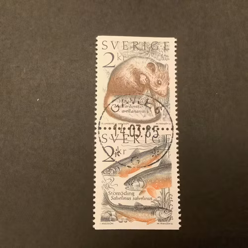 Levande natur facit nr 1340 SX lyxstämplat par GÄVLE 6