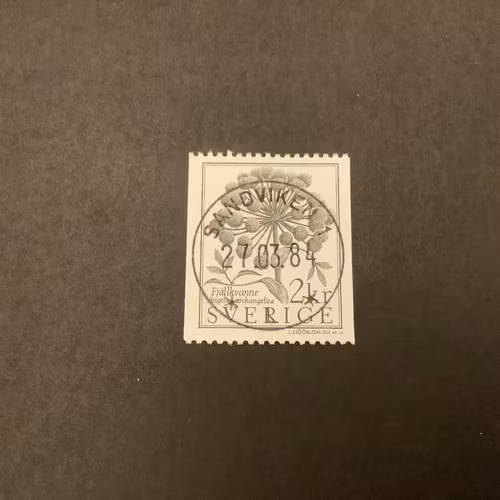 Fjällvärld facit nr 1293 lyxstämplat SANDVIKEN 1