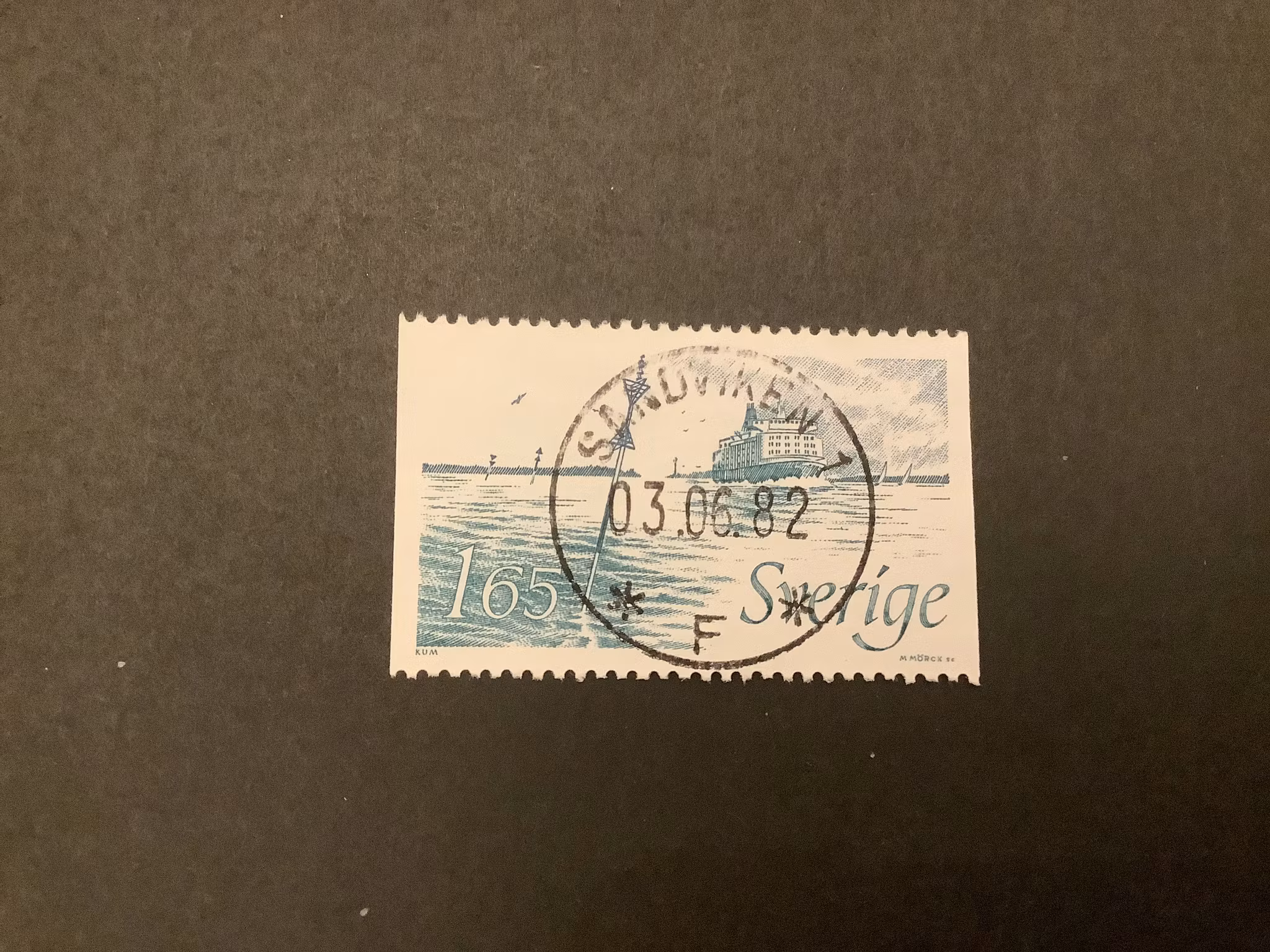 Nya sjömärken facit nr 1214 lyxstämplat SANDVIKEN 1