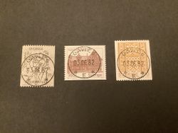 Elin Wägner och Kulturen i Lund facit nr 1210-1212 lyxstämplad serie GÄVLE 6