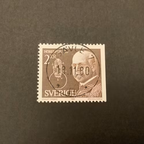 Nobelpris 1920 facit nr 1149  Lyxstämplat GÄVLE 7