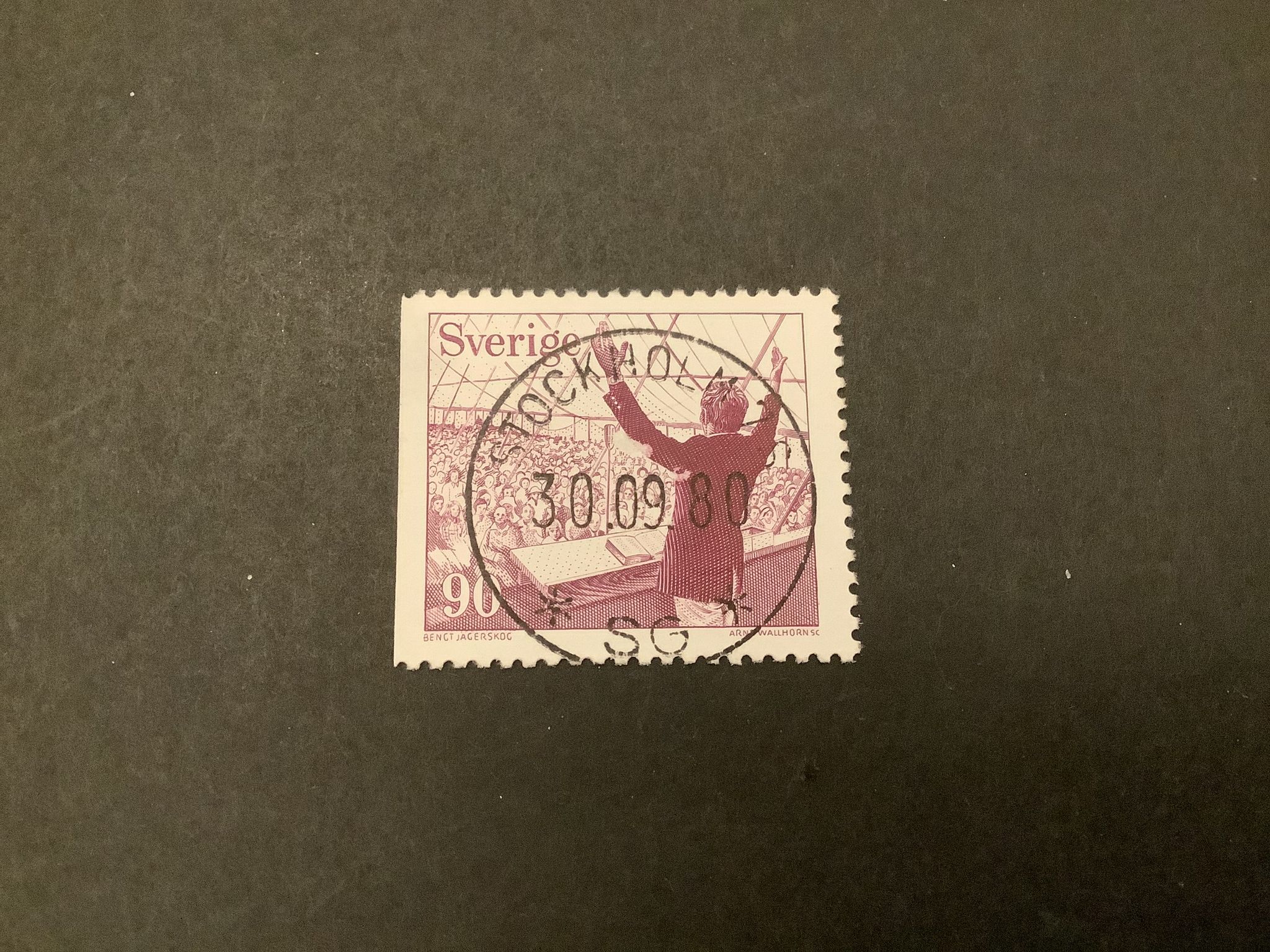 Fria kristna samfund facit nr 1033 B1 lyxstämplat STOCKHOLM 7S