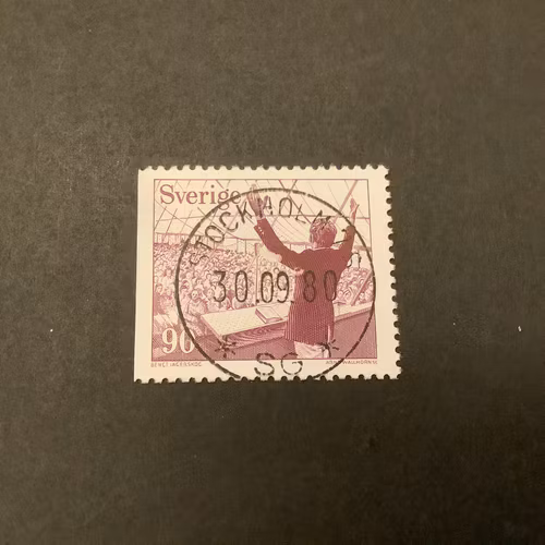 Fria kristna samfund facit nr 1033 B1 lyxstämplat STOCKHOLM 7S