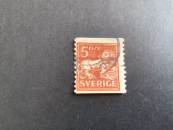 Stående lejon typ I facit nr 141 A stämplat märke