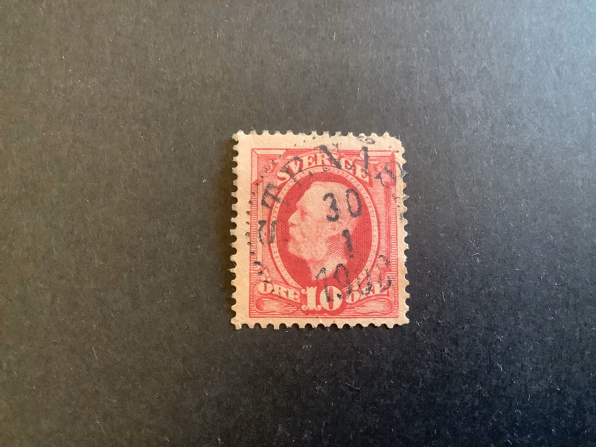 Fnr 54 praktstämplat STENÅSA  kort hörntand