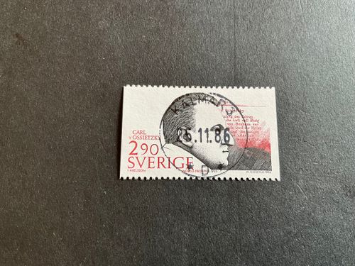 Nobelpris Fred 1986 facit nr 1431 lyxstämplat KALMAR 3