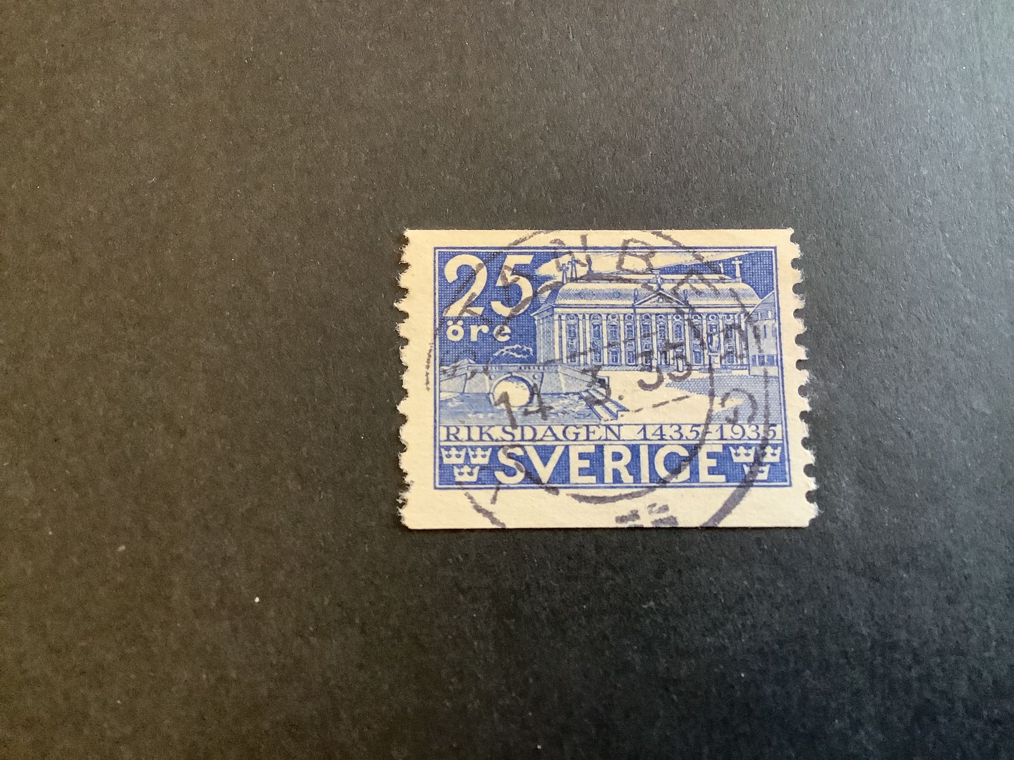 Riksdagen facit nr 243 praktstämplat VÄSTANBERG