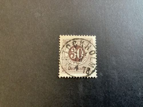 Ringtyp T 13 facit nr 35 praktstämplat STOCKHOLM L:L