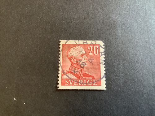 Gustaf V profil höger facit nr 276 A praktstämplat VÄRTAN