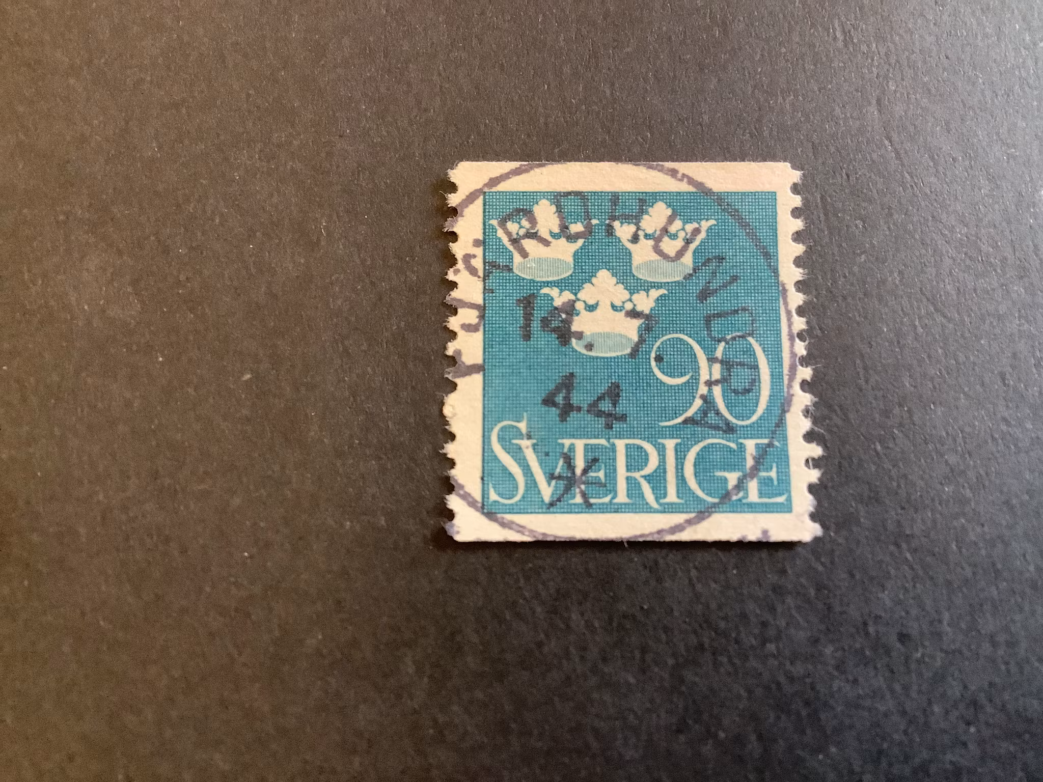Tre kronor facit nr 293 praktstämplat FJÄRDHUNDRA
