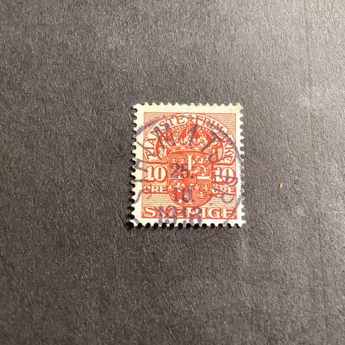 Tjänstefrimärke facit nr TJ 47  praktstämplat STHLM.1.TJ.BR