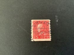 Gustaf V profil vänster facit nr 176 A lyxstämplat BORÅS