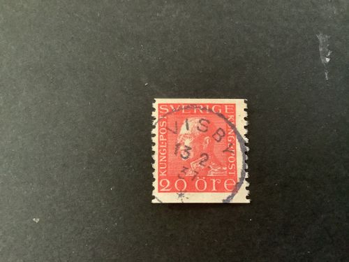 Gustaf V profil vänster facit nr 180 praktstämplat VISBY