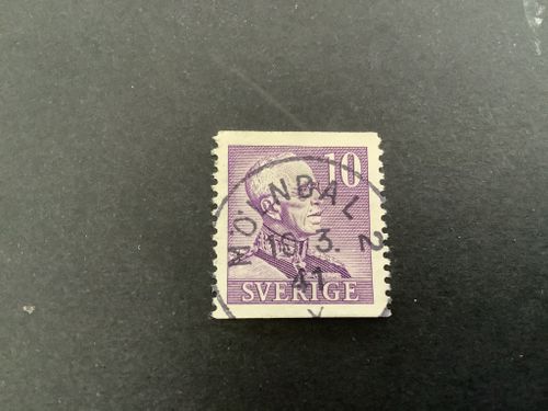 Gustaf V profil höger facit nr 273 A praktstämplat MÖLNDAL 2