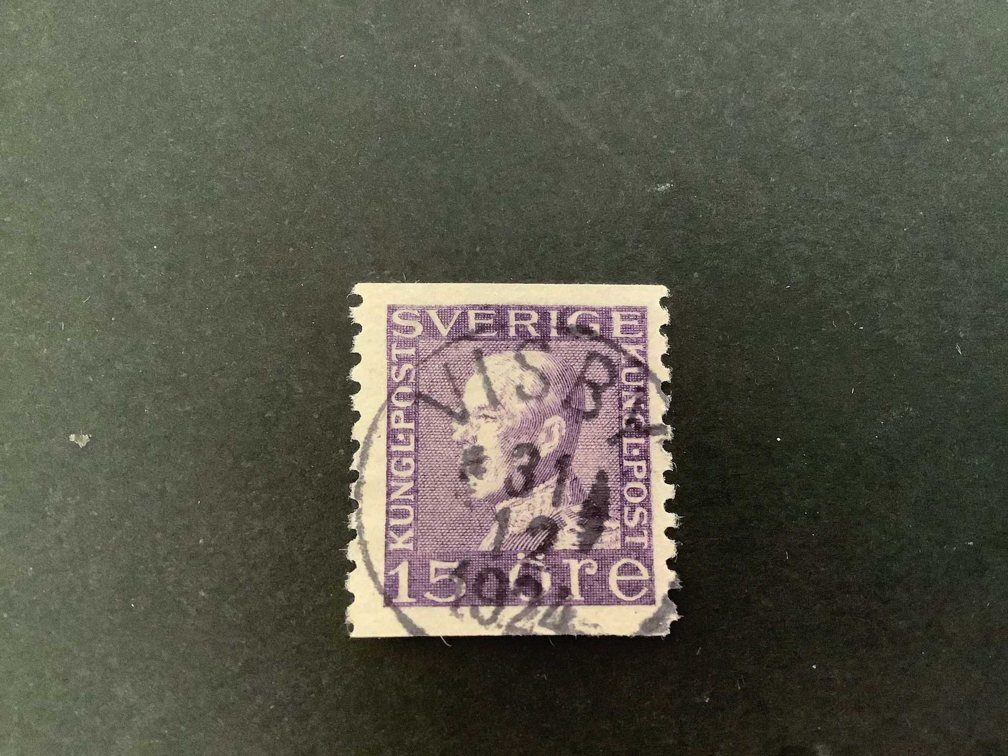Gustaf V profil vänster facit nr 175 A praktstämplat VISBY