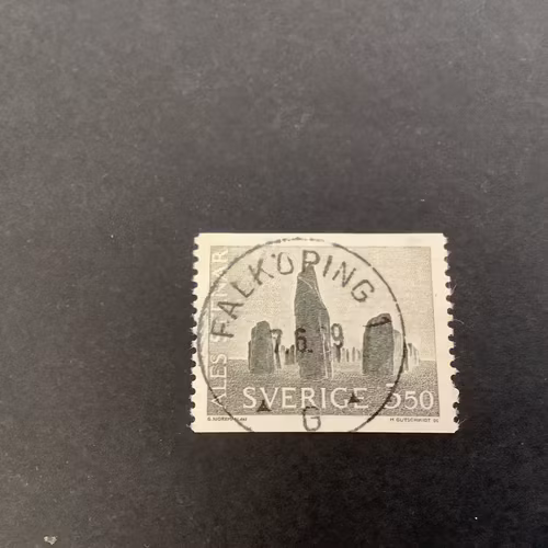 Ale stenar facit nr 579 lyxstämplat FALKÖPING