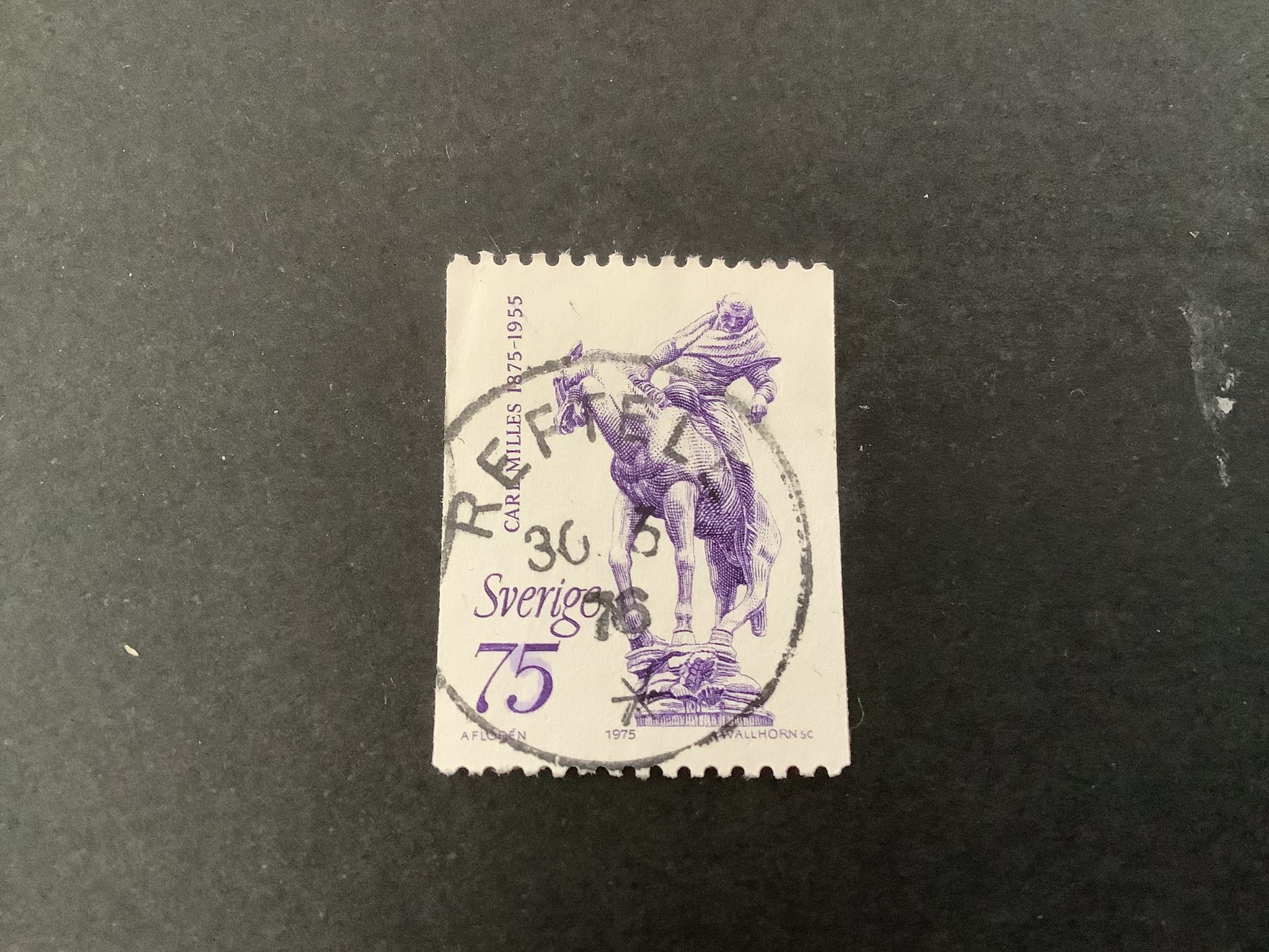 Carl Milles facit nr 922  lyxstämplat REFTELE