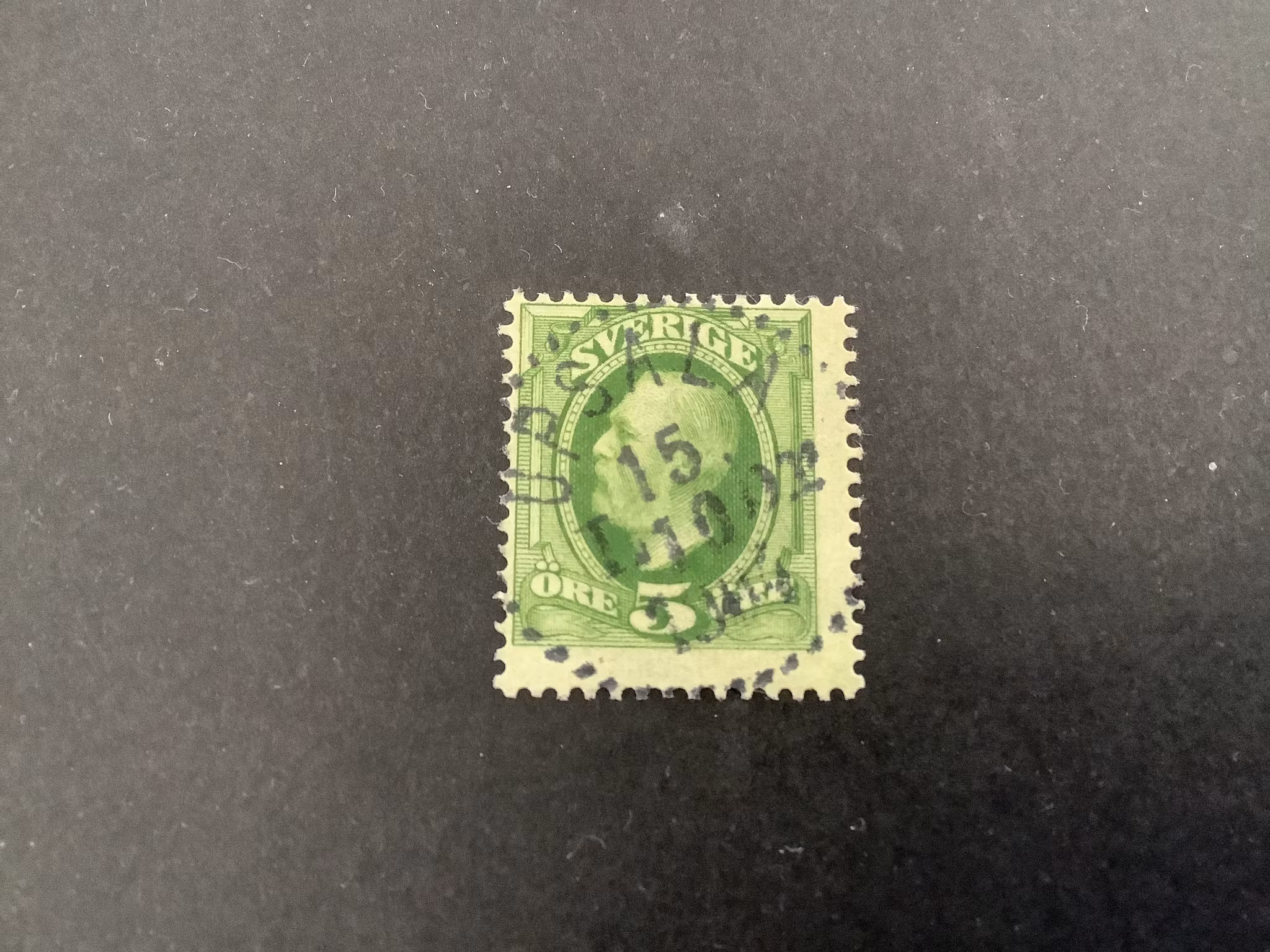 Oscar II koppartryck facit nr 52 praktstämplat UPSALA