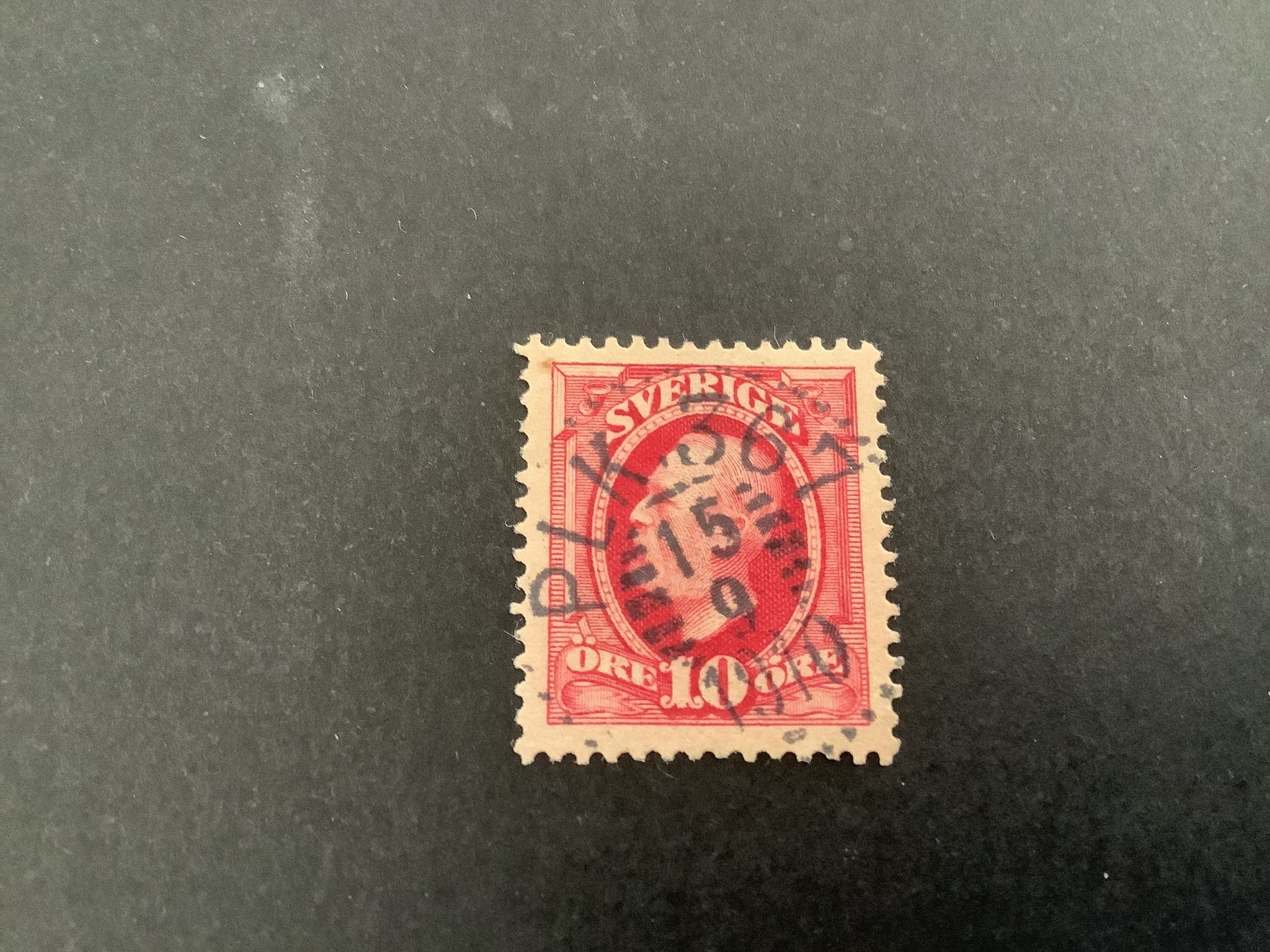 Oscar II koppartryck praktstämplat PLK 367