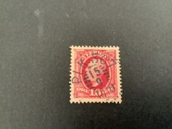 Oscar II koppartryck praktstämplat PLK 367