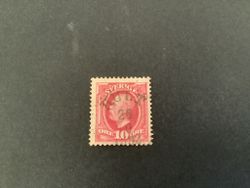 Oscar II facit nr 54 koppartryck lyxstämplat HULT