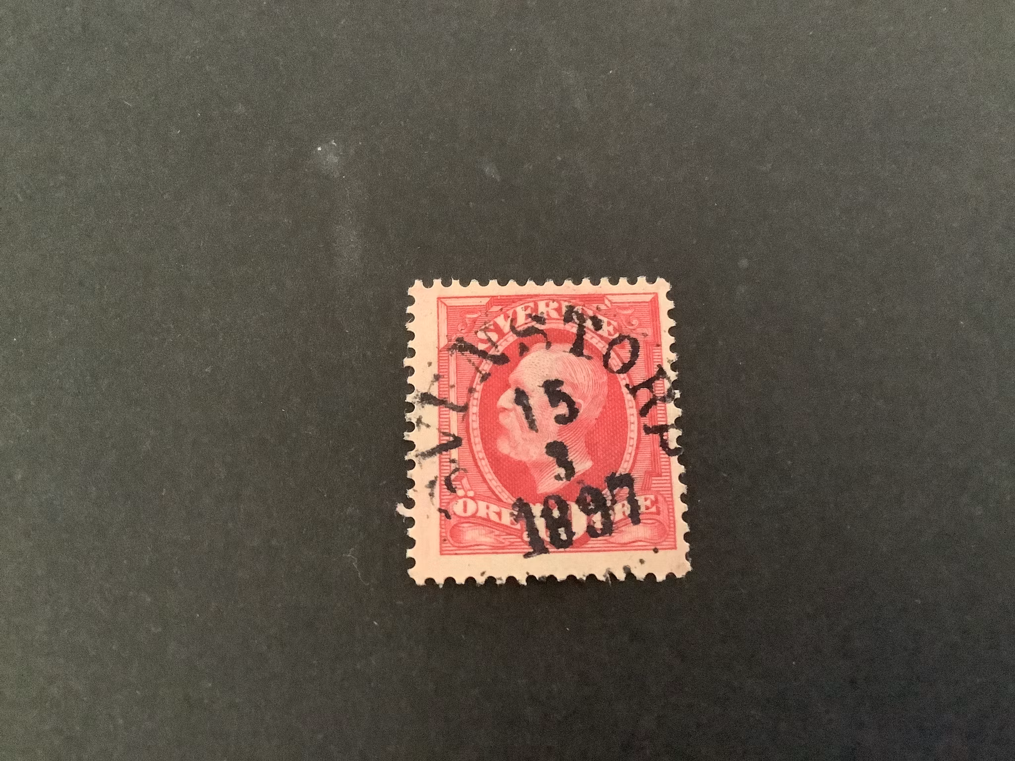 Oscar II koppartryck facit nr 54 praktstämplat SVENSTORP