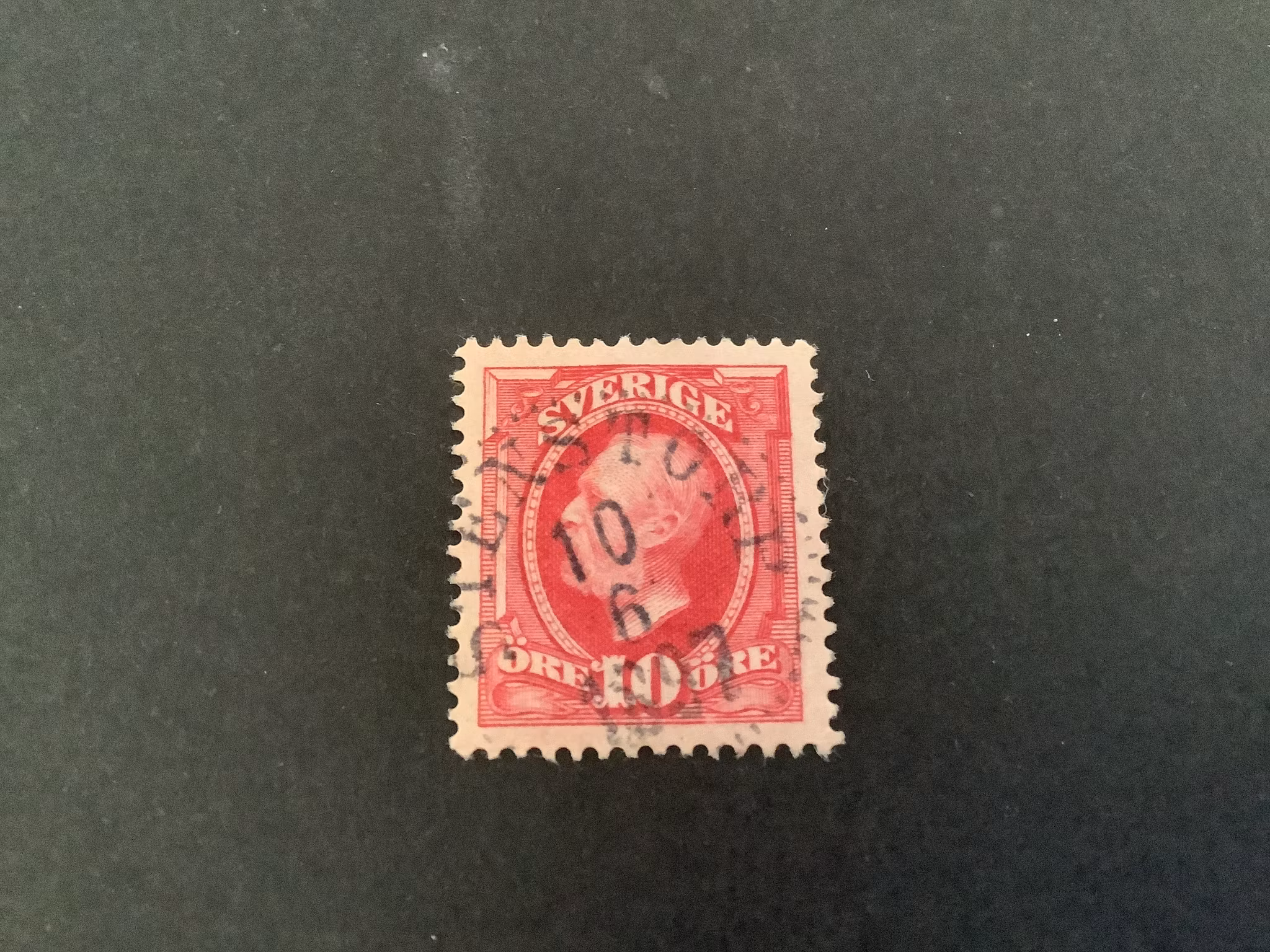 Oscar II koppartryck facit nr 54 praktstämplat STENSTORP