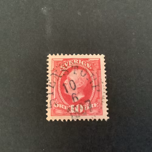 Oscar II koppartryck facit nr 54 praktstämplat STENSTORP