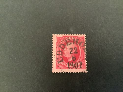 Oscar II koppartryck facit nr 54 praktstämplat UDDEHOLM