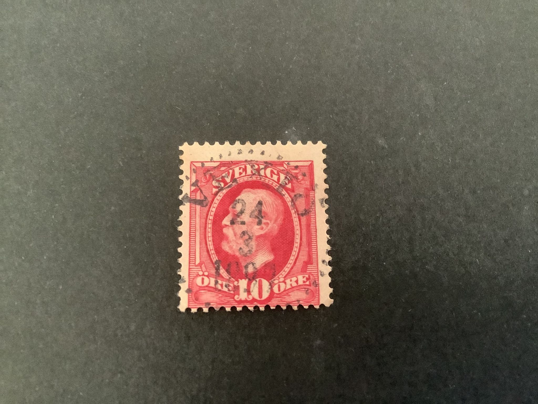 Oscar II koppartryck facit nr 54 praktstämplat VEXIÖ