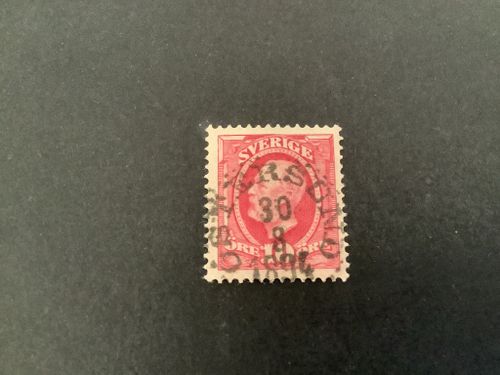 Oscar II facit nr 54 koppartryck praktstämplat ÖSTERSUND
