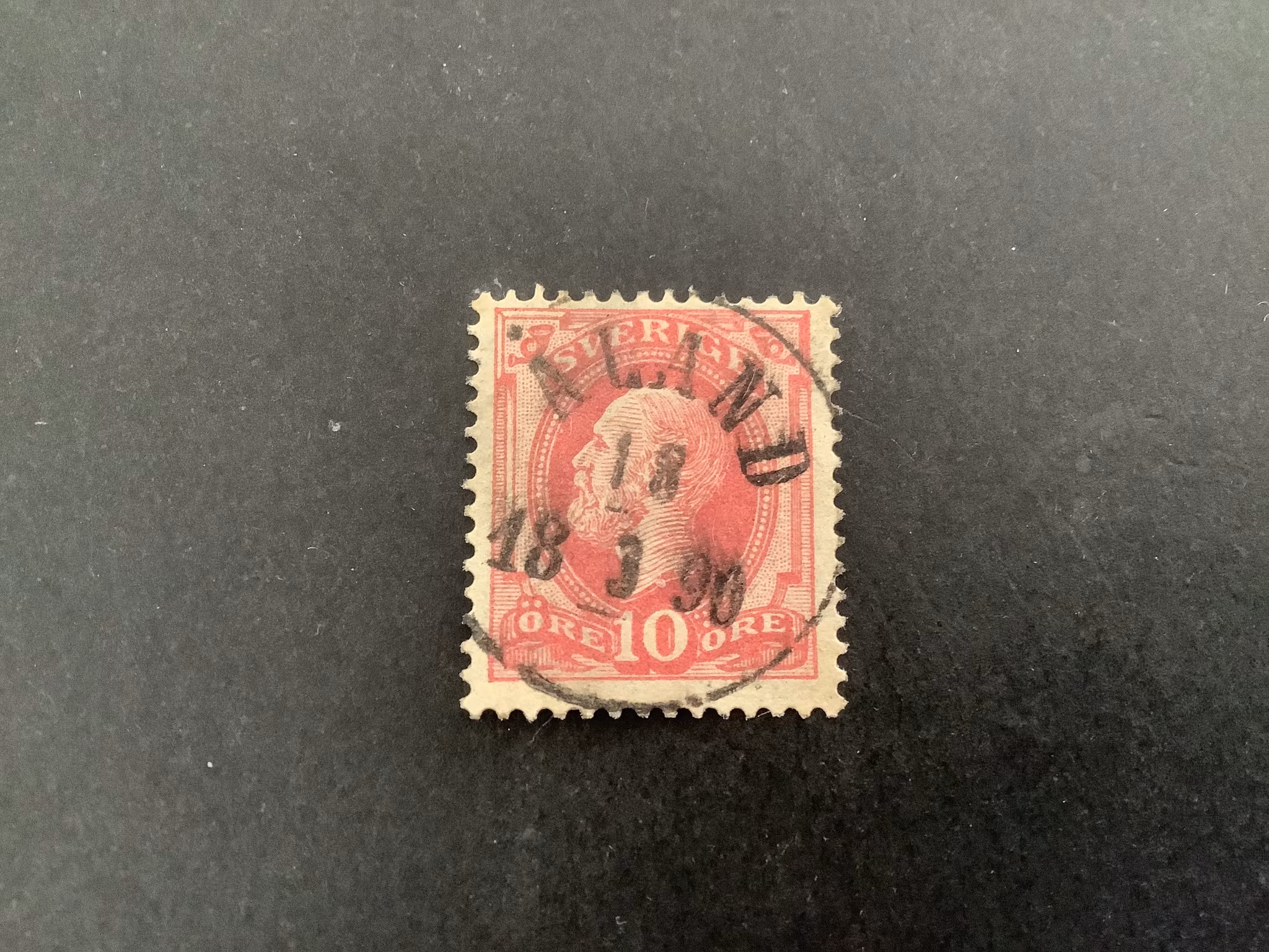 Oscar II boktryck facit nr 45 lyxstämplat ÅLAND