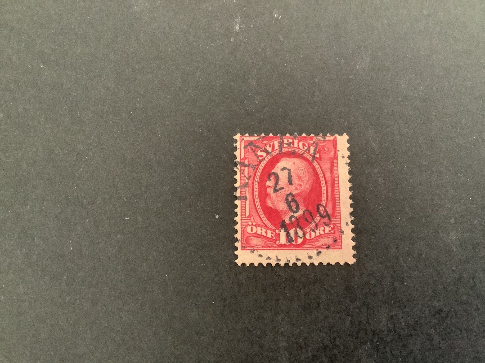 Oscar II koppartryck facit nr 54  praktstämplat RÅNEÅ