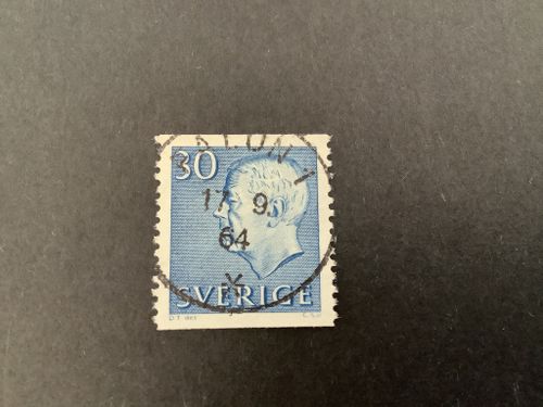 Gustaf VI Adolf typ III facit nr 421 A lyxstämplat FALUN 1