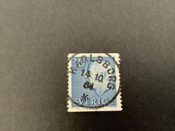 Gustaf VI Adolf typ III facit nr 421 A praktstämplat KARLSBORG