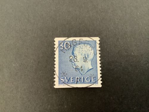 Gustaf VI Adolf typ III facit nr 421 A  lyxstämplat HAGFORS