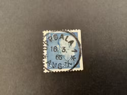 Gustaf VI Adolf typ III facit nr 428 B2 lyxstämplat UPPSALA 1