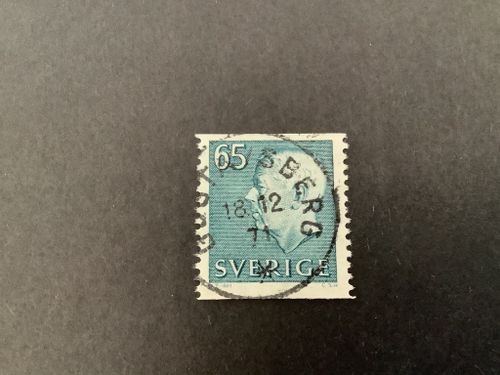 Gustaf VI Adolf typ III facit nr 435 praktstämplat GUSTAVSBERG
