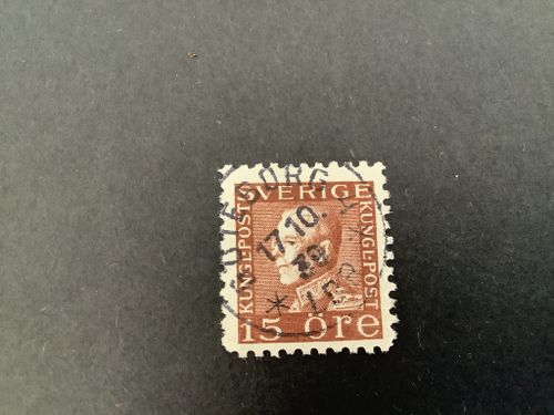Gustaf V profil vänster facit nr 178 C praktstämplat GÖTEBORG 4