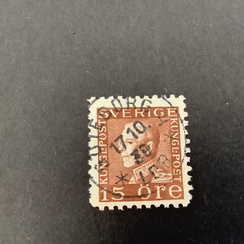 Gustaf V profil vänster facit nr 178 C praktstämplat GÖTEBORG 4