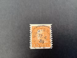 Gustaf V profil vänster facit nr 184 praktstämplat VÄSTERÅS 1