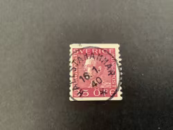 Gustaf V profil vänster facit nr 187 praktstämplat HALLSTAHAMMAR