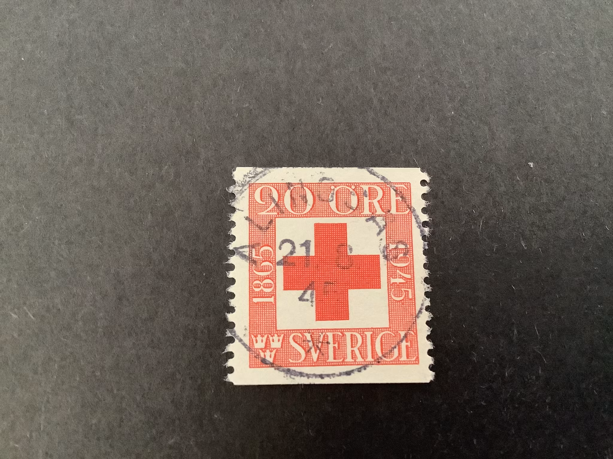 Röda korset facit nr 358 A  lyxstämplat ALINGSÅS