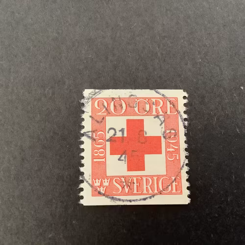 Röda korset facit nr 358 A  lyxstämplat ALINGSÅS