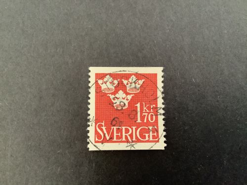 Tre kronor facit nr 304 praktstämplat STOCKHOLM 4