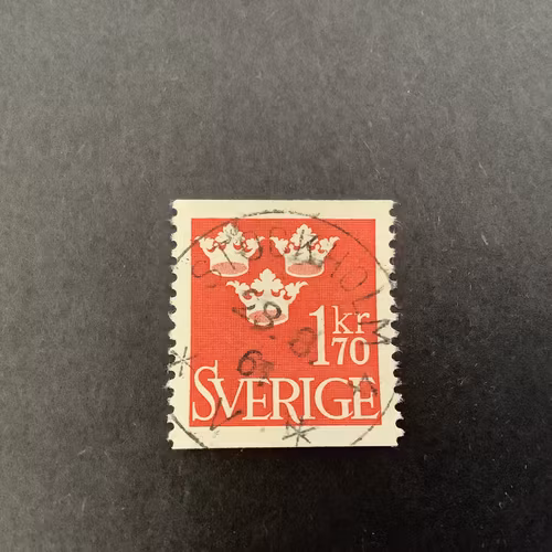 Tre kronor facit nr 304 praktstämplat STOCKHOLM 4
