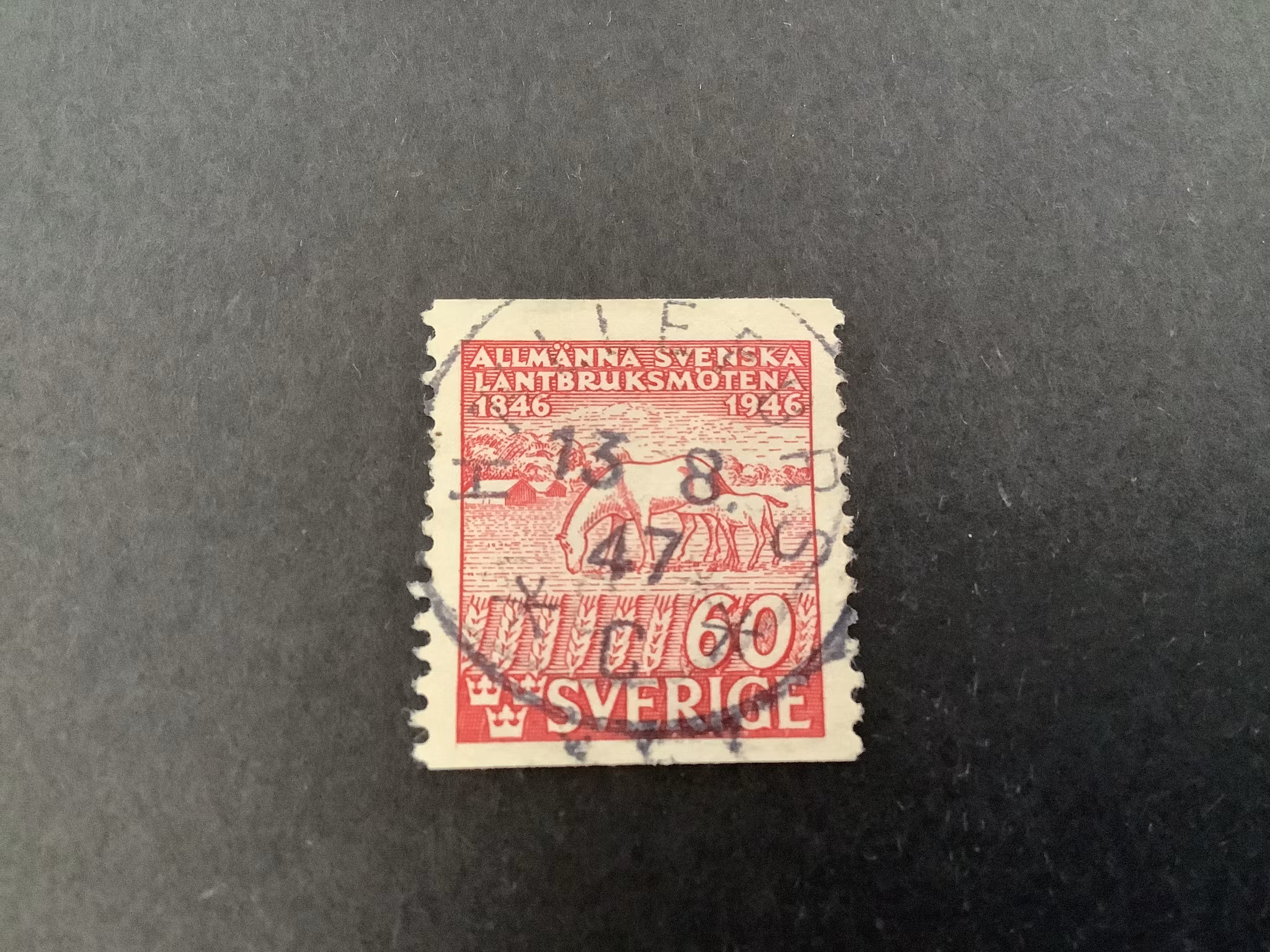 Svenska Lantbruksmötena facit nr 369 lyxstämplat HÄLLEFORS