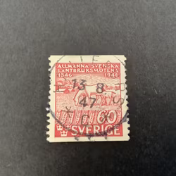 Svenska Lantbruksmötena facit nr 369 lyxstämplat HÄLLEFORS