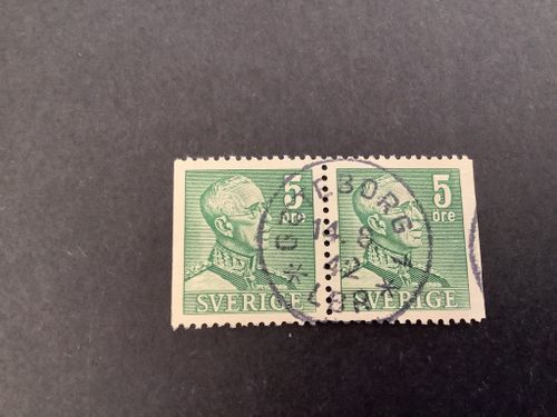 Gustaf V profil höger facit nr 271 BB praktstämplat par GÖTEBORG 1*LBR*